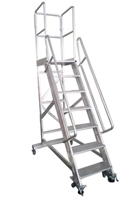 鋁合金可拆卸寬踏板平臺(tái)梯