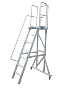 鋁合金可拆平臺(tái)扶手梯