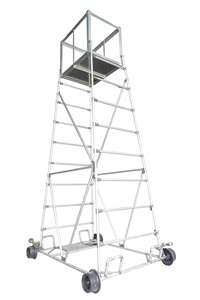 B款-不銹鋼底座可升降梯車